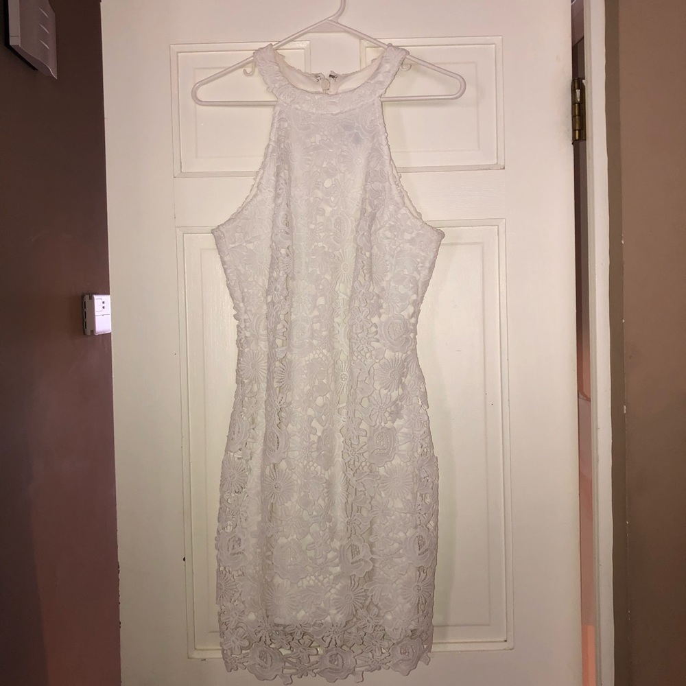 White lace dress